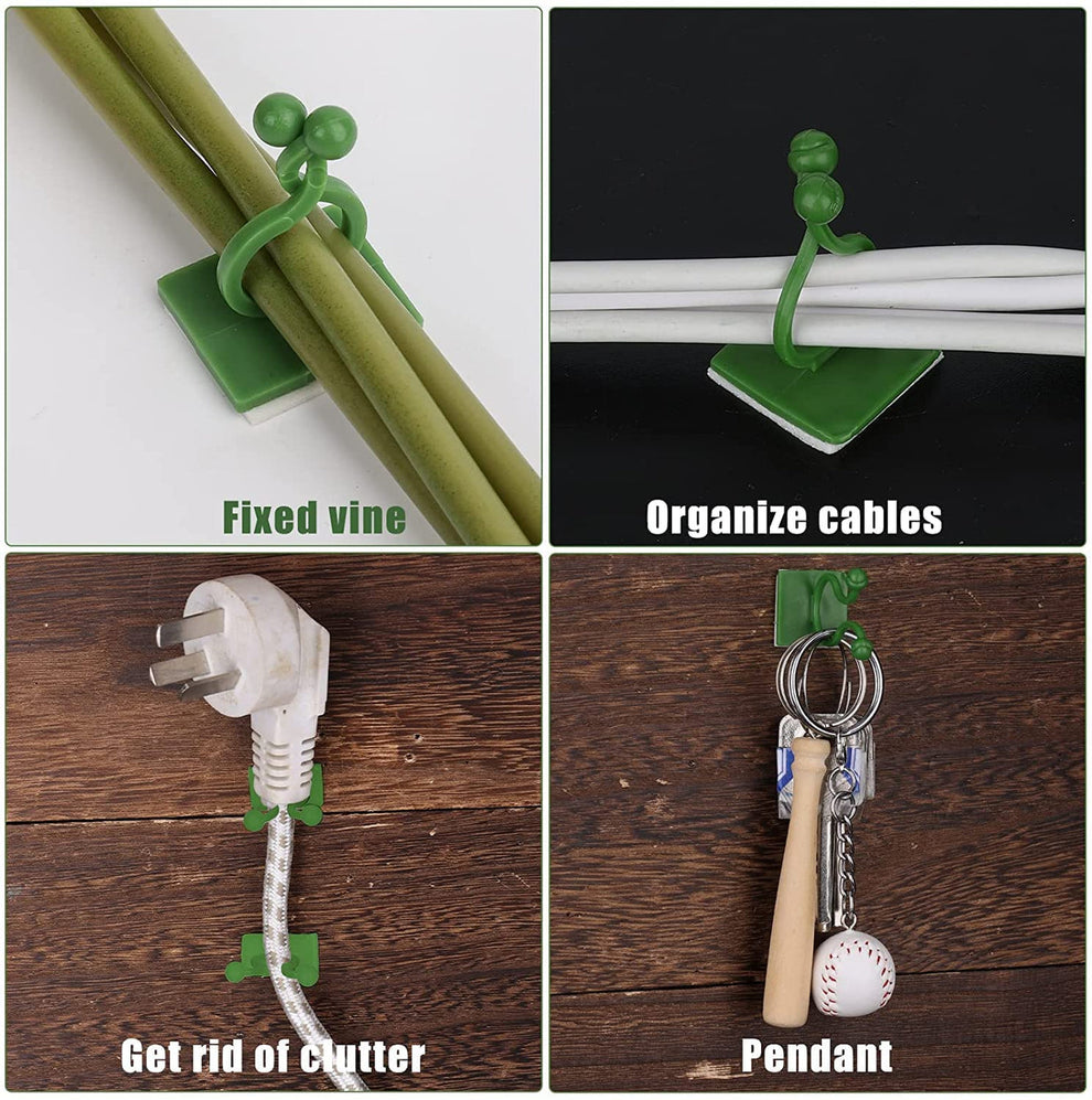 Plant climbing self adhesive clip [60 clips]