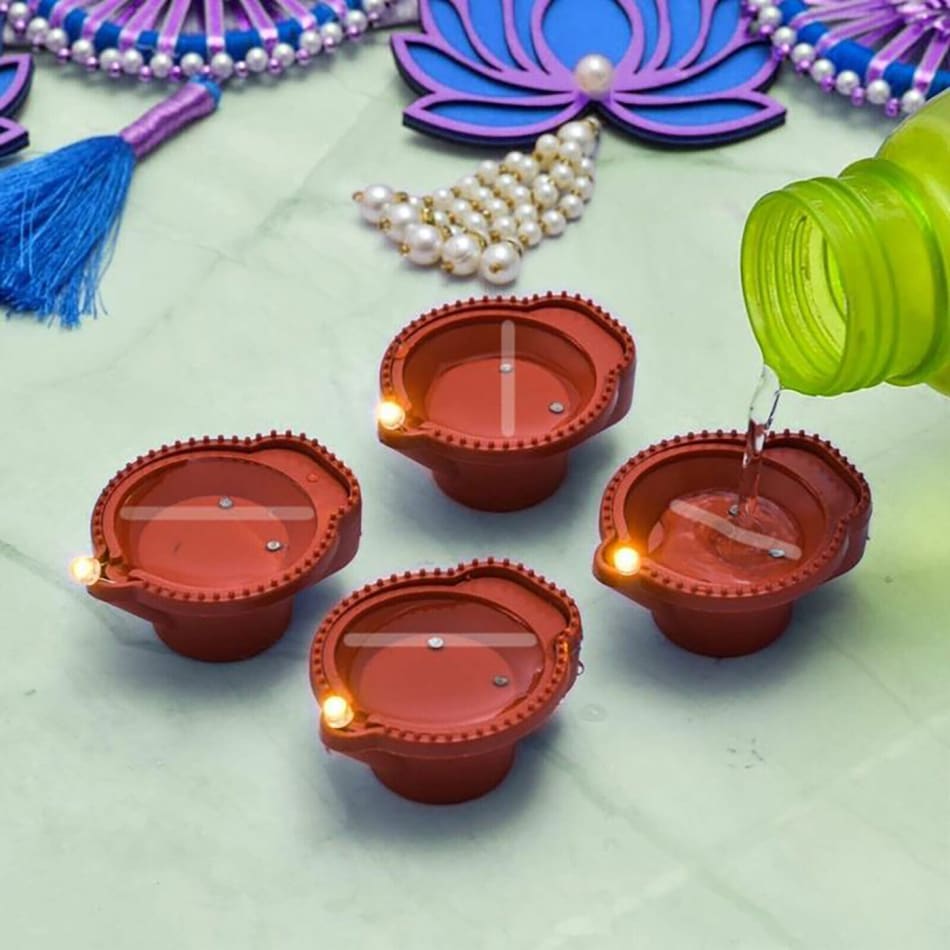 Led water diya 🪔( 10 diya)