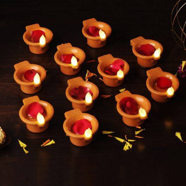 Led water diya 🪔( 10 diya)